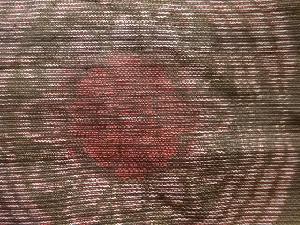 アンティーク　破れ蜀江に花模様織り出し本場泥大島紬着物